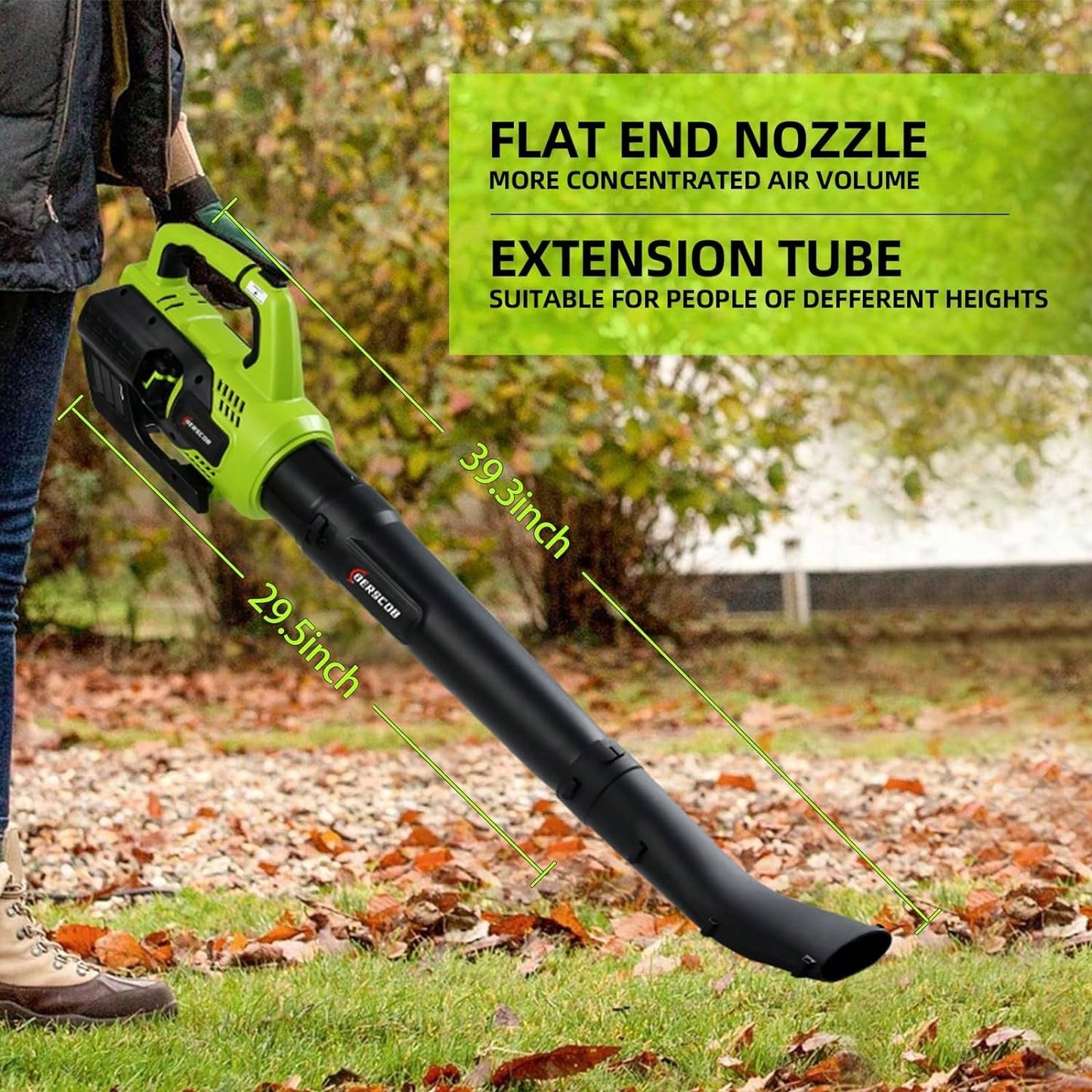 Leaf Blower Cordless, 580CFM/160MPH Electric Leaf Blower With 8.0Ah Battery, Blower With Extension Nozzle, Lightweight Leaf Blowers For Lawn Care, Yard, Garage, Patio & Sidewalk,Garden Tools, Gardening Tools For Garden