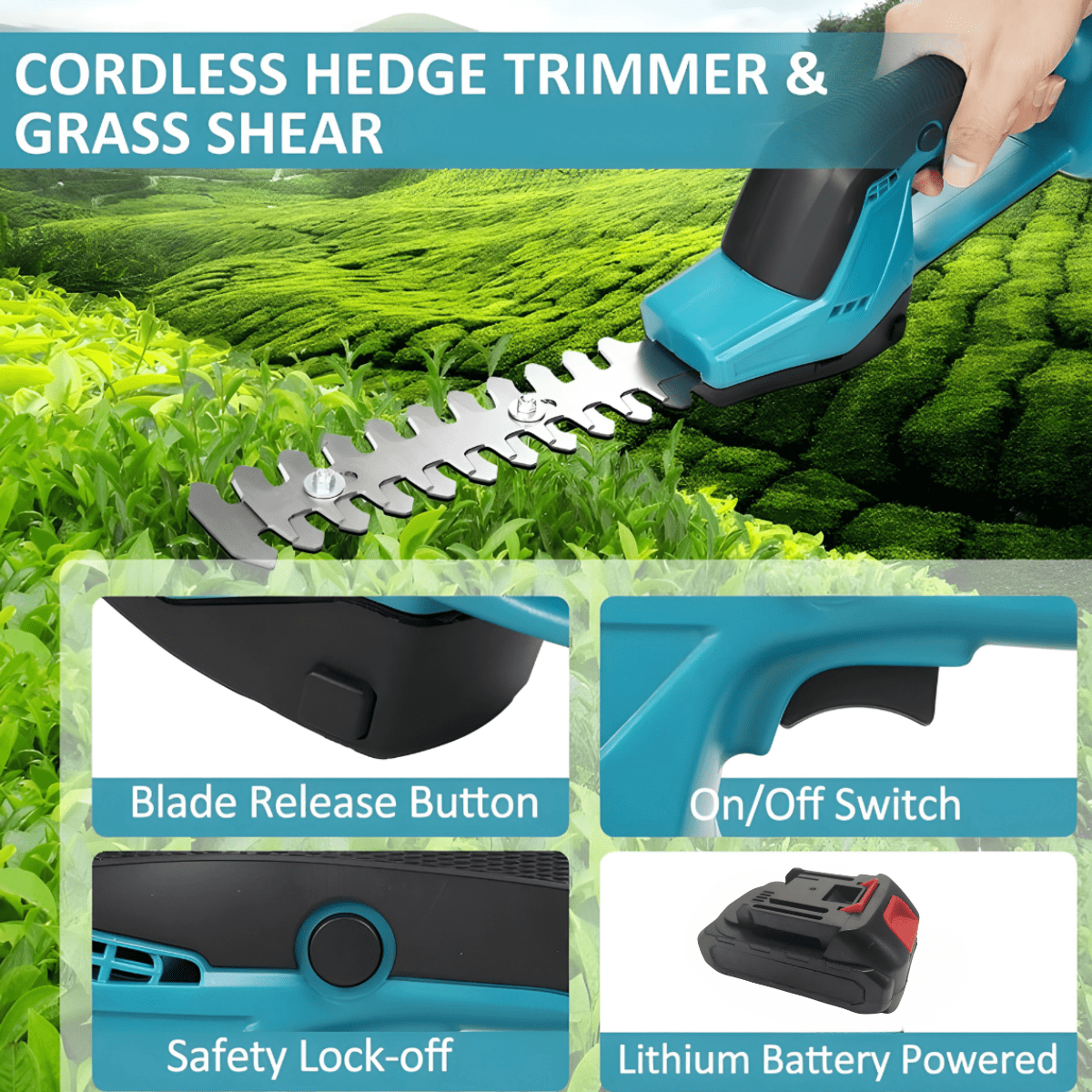 Small Household Hedge Trimmer, Portable Pruning, Pruning, Round Forest Pruning Tool, Two-In-One Mini Handheld Electric Lawn Mower, Hedge Trimmer, Suitable For Garden, Lawn Operation Shrub Trimmer,Garden Tools, Gardening Tools For Garden