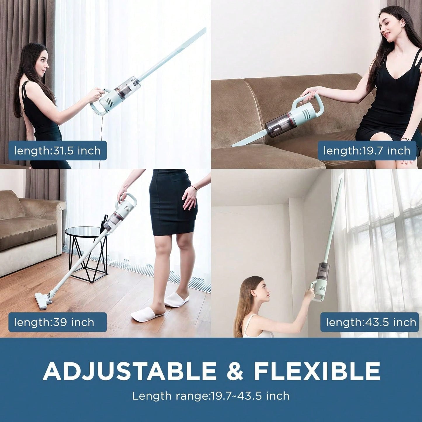 Keimi Corded Stick Vacuum Cleaner, 14kpa Powerful Suction Handheld Vacuum Cleaner With Crevice Tool, Small Vacuum Cleaner For Hardwoods, Pet Hair, Carpets, Staircases, And Sofas,Garden Tools