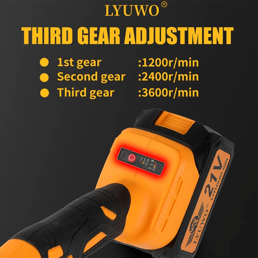 LYWO Brushless Lithium Battery Circular Saw Woodworking Handheld Saw Multifunctional Cutting Machine, 140mm Saw Blade, High-Power Woodworking Handheld Lithium Battery Single Hand Saw Cutting Machine, Large Capacity Battery, 45 Degree Oblique Cut, Adjustab