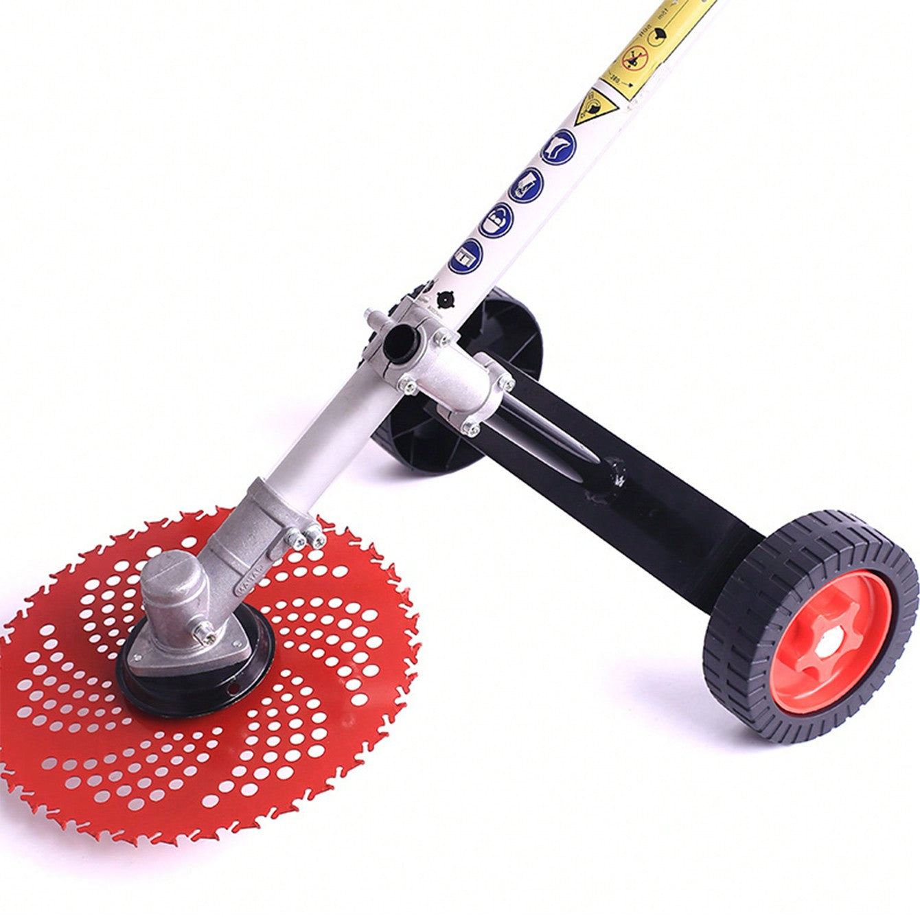 Adjustable String Trimmer Support Wheel Attachment 26mm(1 Inch) And 28mm(1.1 Inch) For String Trimmer