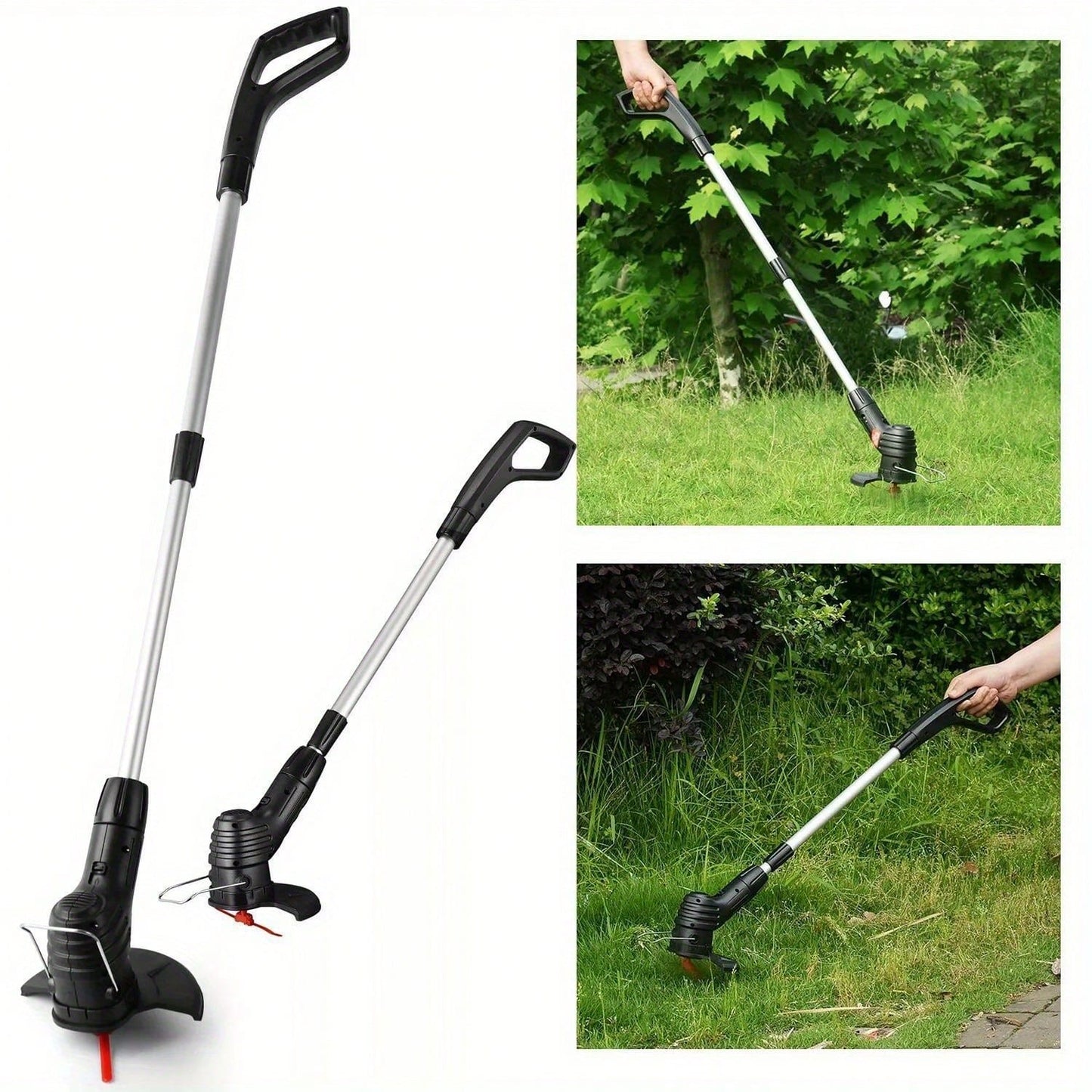 Cordless Electric Grass String Trimmer Portable Wacker Lawn Edger For Yard Garden Outdoor,Garden Tools