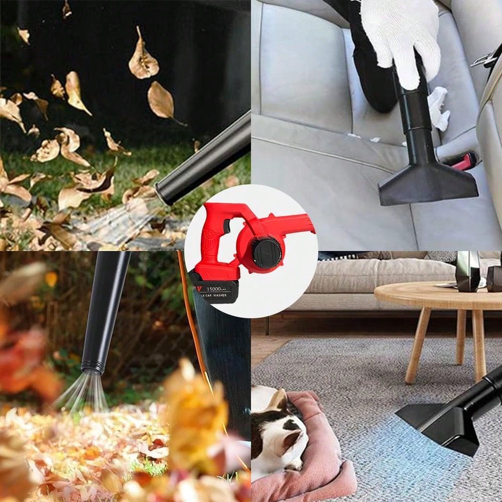 2-In-1 Portable Cordless Leaf Blower & Vacuum - Compact Handheld Lightweight Design, Easy To Use, Rechargeable Battery, Dust Cleaner For Outdoor And Indoor Use,Garden Tools