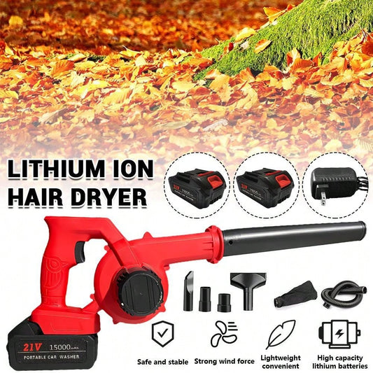 2-In-1 Portable Cordless Leaf Blower & Vacuum - Compact Handheld Lightweight Design, Easy To Use, Rechargeable Battery, Dust Cleaner For Outdoor And Indoor Use,Garden Tools