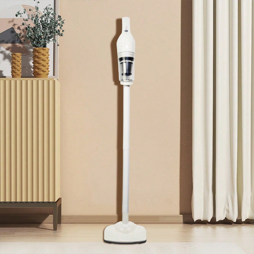 1PC White Foldable Handheld Vacuum Cleaner With Four In One Blowing, Suction, Charging, And Suction, Strong Suction Power, Mini Portable, Suitable For Keyboard/Sofa Carpet/Car Crevices/Pet Hair, Etc.,