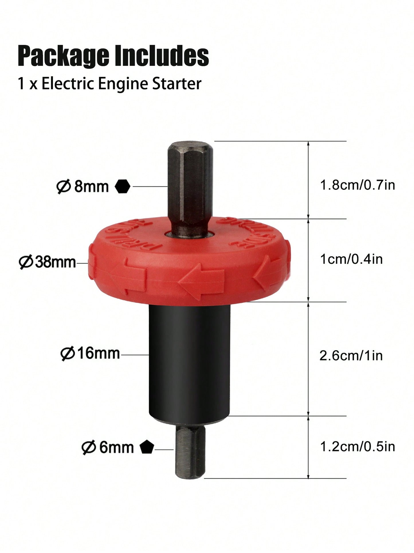 Universal Lawn Mower Jump Start Electric Engine Drill Bit Adapter, 1/2pcs Motor Starter For Gasoline Trimmers And Mowers