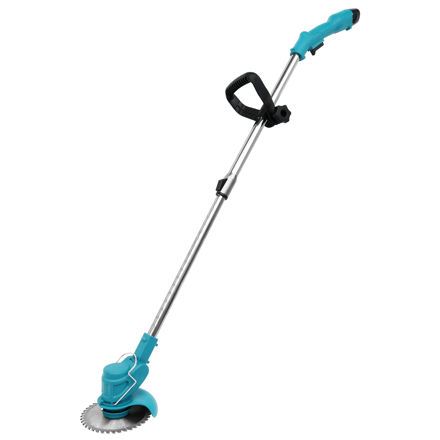 Electric Cordless Grass String Trimmer Lawn Edger Weeds Wacker Cutter +2 Battery 24V 7000mAh 1 Charger Telescopic Rod Anti-Slip Handle Trimmer Cordless Electric Lawn Eater Edger 650W/100W