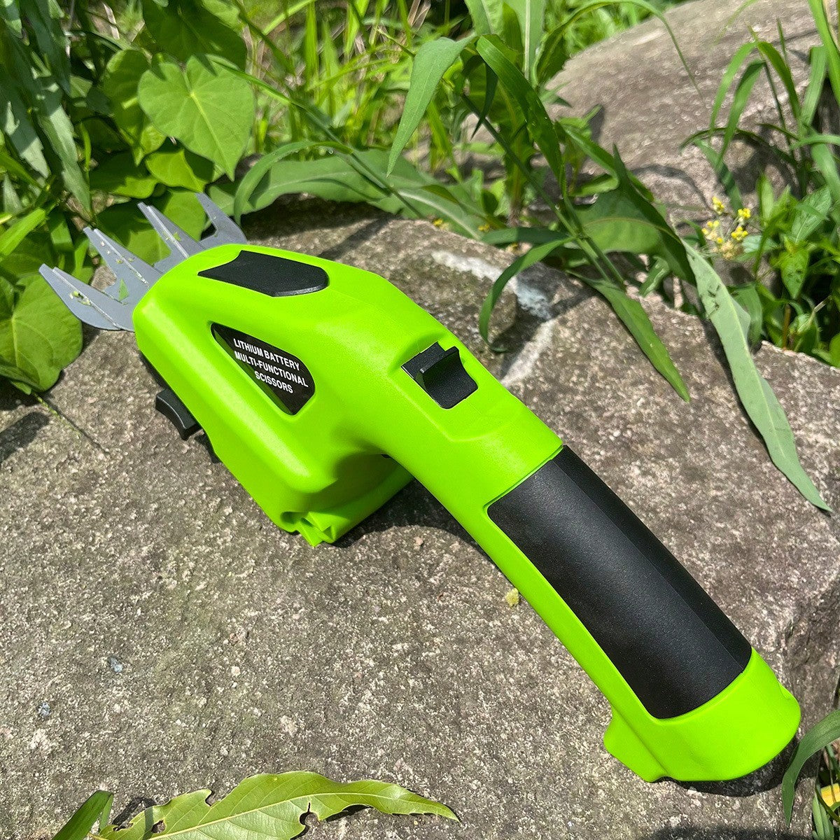 Electric Handheld Hedge Trimmer And Pruning Shears Grass Trimmer - Compact 2-In-1 Gardening Tool With Rechargeable Lithium Battery, And Efficient Cutting Performance For Lawn And Shrub Maintenance - Ideal For Small To Medium-Sized Yards,Garden Tools