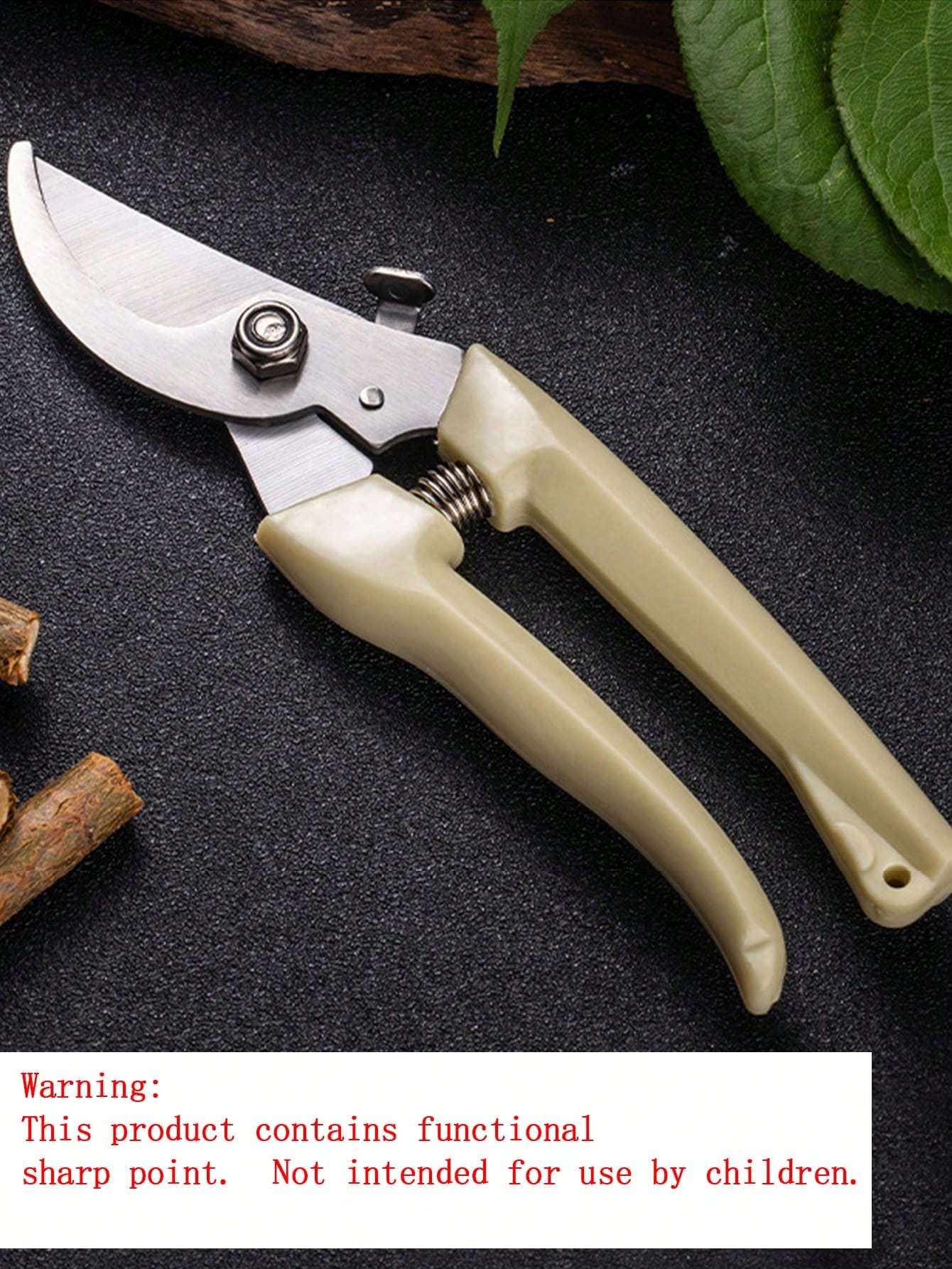 1Pc Bent-Head Garden Pruning Shears For Fruit Picking And Branch Trimming, Used For Cutting Flowers, Pruning Plants, Bonsai, And Harvesting Fruits