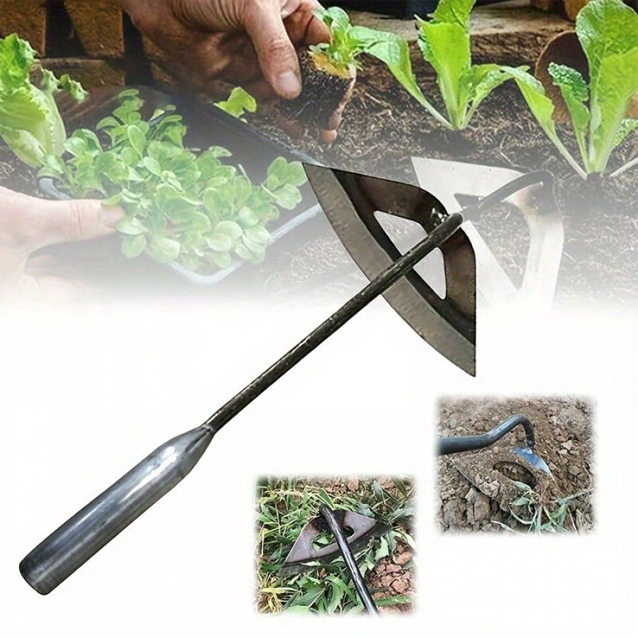 Premium All-Steel Hardened Hollow Shovel - Handheld Weeding Rake, Efficient Gardening Maintenance, Durable Rust-Resistant, Suitable For Vegetable Gardens, Garden Houses