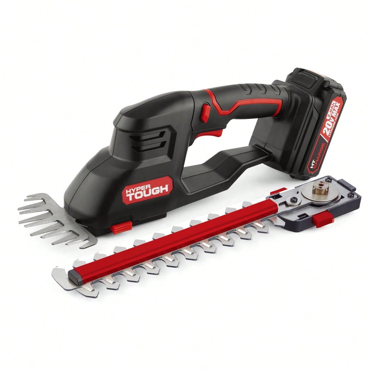 Hyper Tough 20V Cordless 5" Shear/ 9" Shrubber, With Battery And Charger; HT13-401-003-02