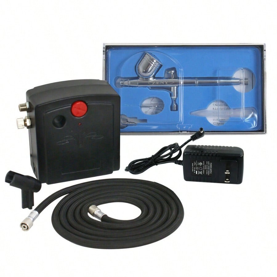 Airbrush Kit With Compressor Dual-Action Airbrush Gun For Makeup,Painting, Tatto