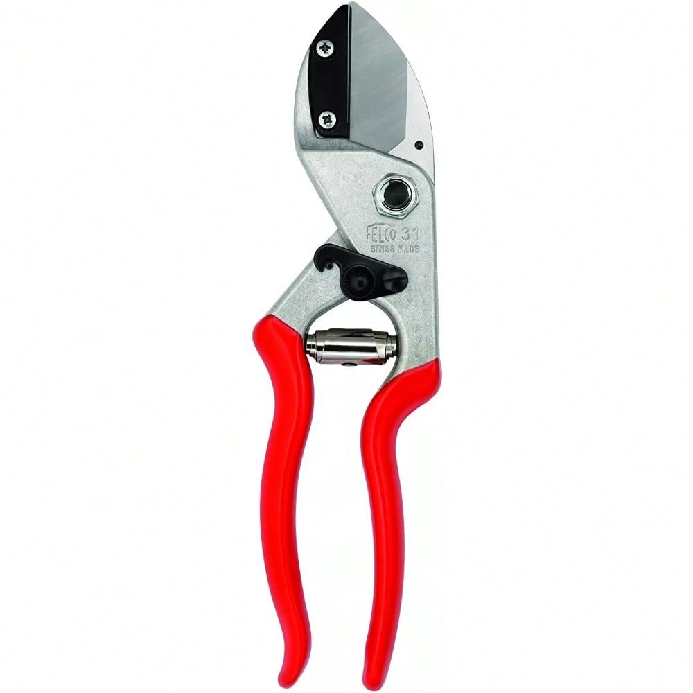 Felco 31 Anvil Style Pruning Shear - Swiss Made, High Performance Tool For Precision Cutting And Gardening Excellence