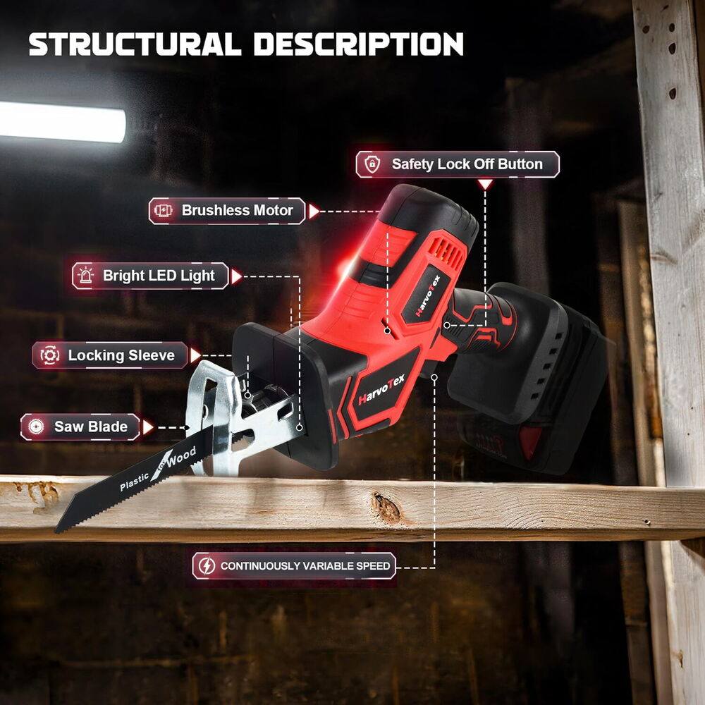 For Milwaukee M18 18V Lithium-Ion Cordless Brushless Reciprocating Saw Bare Tool