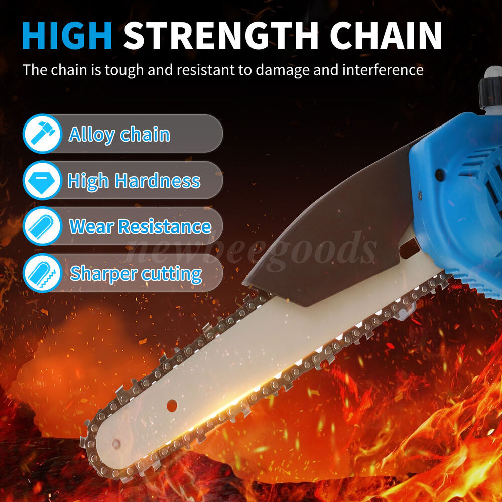 8'' Mini Handheld Electric Chainsaw Cordless Chain Saw Wood Cutter With Battery