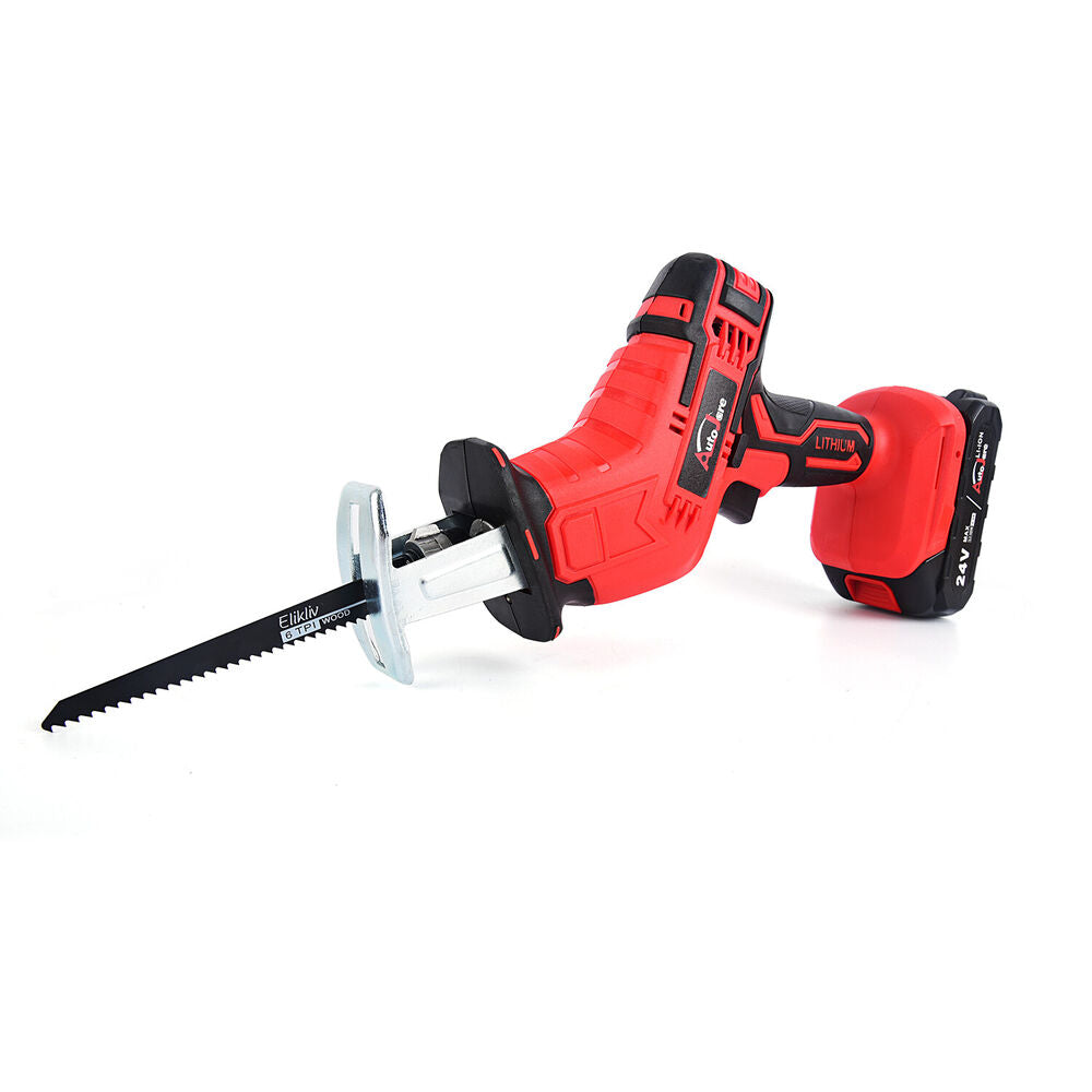 Electric Reciprocating Saw W/ 2 Li-ion Battery Cutting Tools Cordless W/Battery