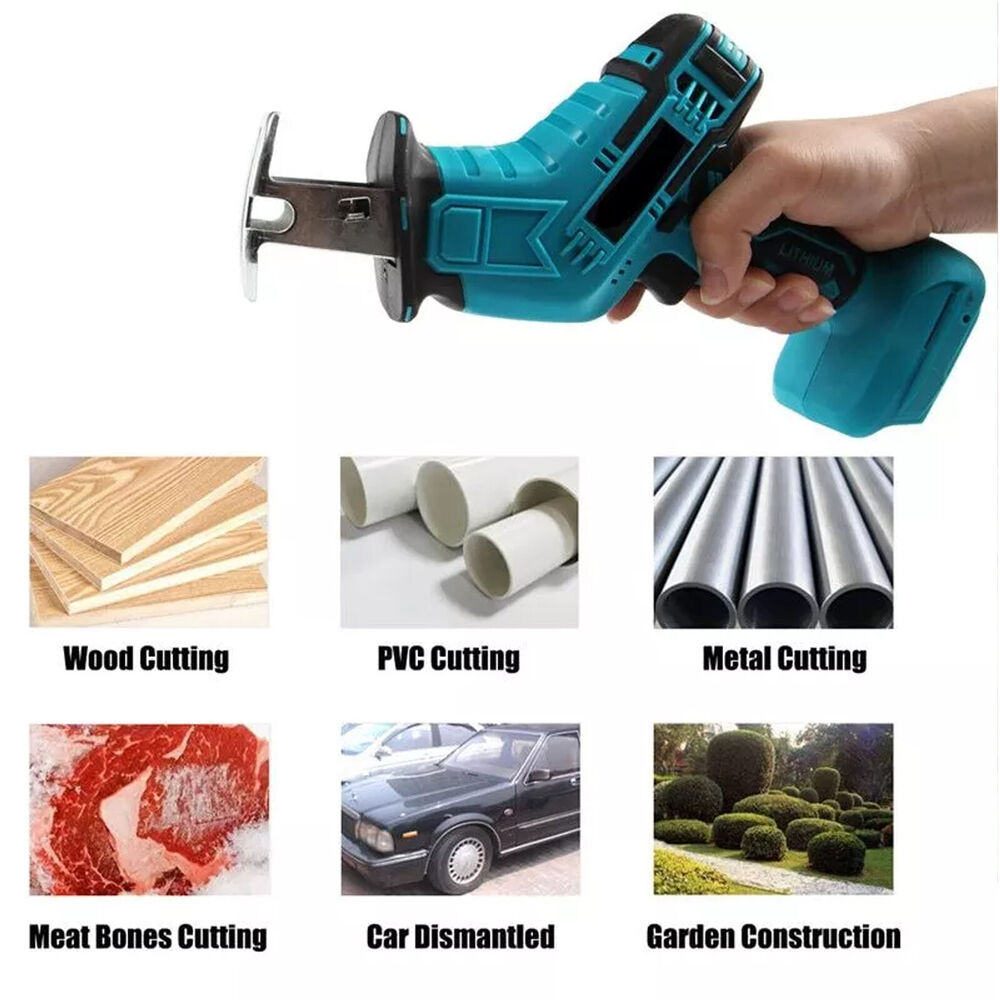 18V 3000rpm/min Cordless Electric Saw Variable Speed Metal Wood Cutting Tool