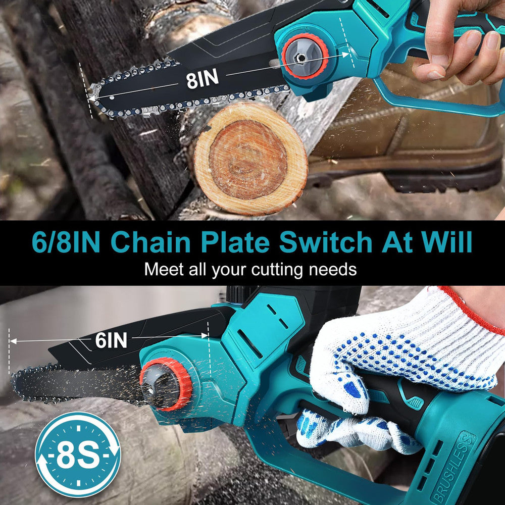 Mini Chainsaw,Cordless Portable Electric Chainsaw for Makita 18V Battery,Hand...