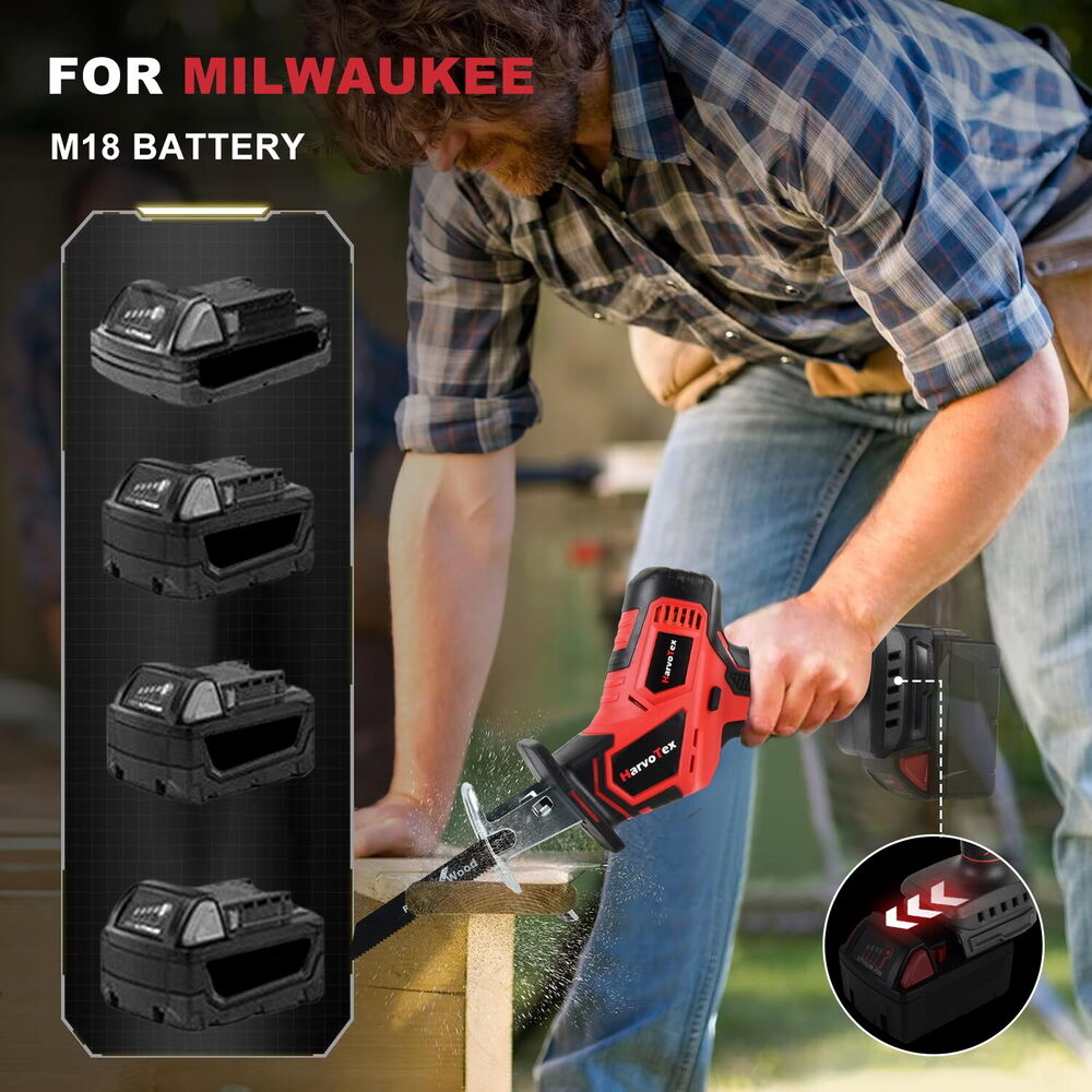 For Milwaukee M18 18V Lithium-Ion Cordless Brushless Reciprocating Saw Bare Tool