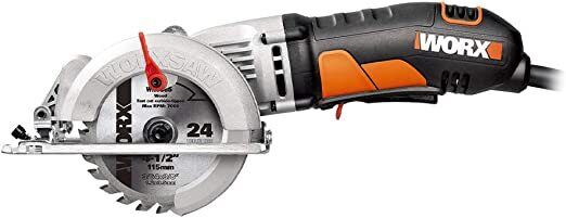 Worx 4 Amp WORXSAW 4.5" Electric Compact Circular Saw WX429L - Black