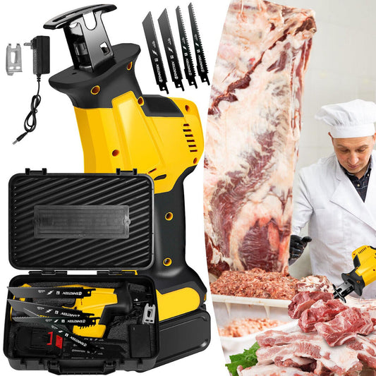 Brushless Motor Electric Meat and Bone Saw, Meat Saw for Butchering at Home, Han